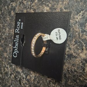 Ophelia & Co. Gold Ring with Clear Stones